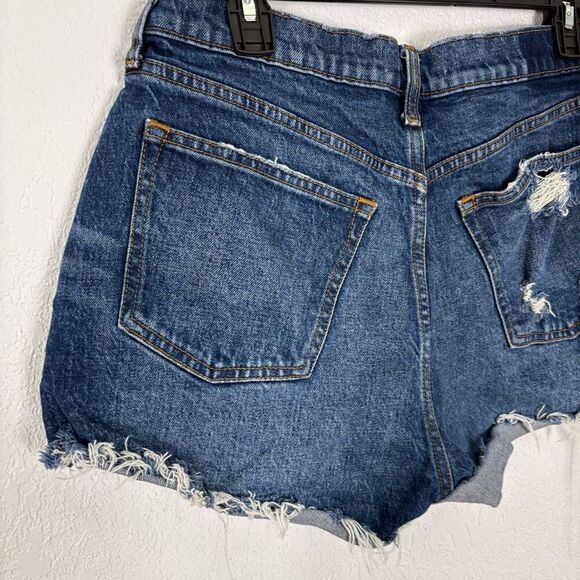 Abercrombie & Fitch Mid Rise Mom Jean Shorts Women's 8 - Picture 7 of 9